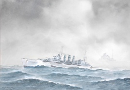 HMS SUFFOLK FINDS SMS BISMARCK - DENMARK STRAIT 23