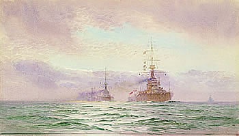 HMS THUNDERER AND THE 2ND BATTLE SQUADRON, 1914