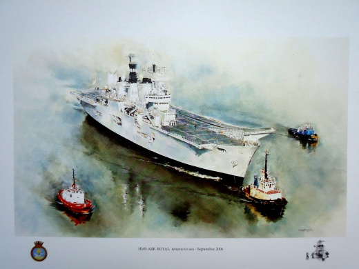 HMS ARK ROYAL Reurns to Sea - September 2006
