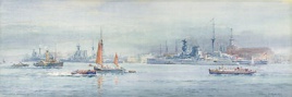 HMS QUEEN ELIZABETH in Portsmouth following the 19