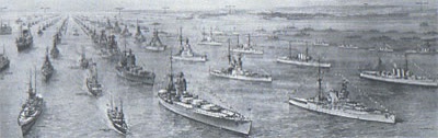 JUBILEE REVIEW OF THE FLEET 1935 - PANORAMA