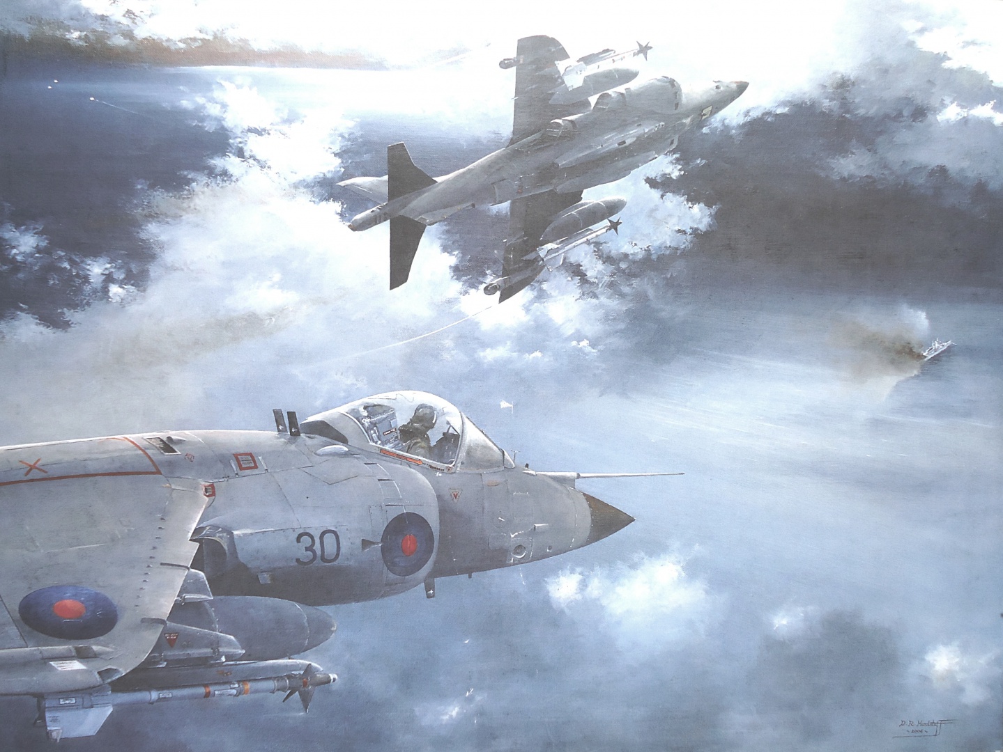 Harriers over the Falklands, May 1982