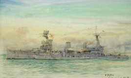 HMS NEW ZEALAND with HMS ONSLOW rafted up alongside