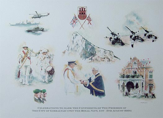 GIBRALTAR - CELEBRATIONS TO MARK THE FREEDOM OF TH
