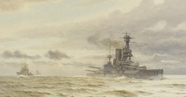 HMS CANADA AT SEA, 1918
