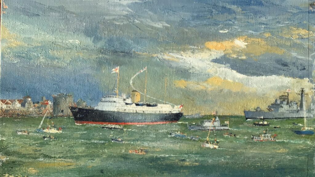 Royal Yacht BRITANNIA Returns for the Final Time to Portsmouth, 22nd November 1997